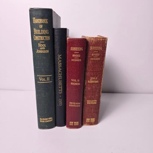 Surveying and Construction Reference Books Including Breed and Hosmer