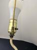 Bisque Porcelain Cherub Figural Table Lamp - 6