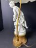 Porcelain Figural Table Lamp With Cherub and Fabric Shade - 6