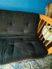 Wood Futon Sofa Bed with Black Mattress - P/U in N. Andover, MA - 4