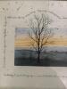 Framed D. Morgan Print With Tree and Sunset Scene, 1990 - 2