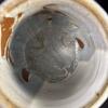 Studio Pottery Mug Signed Aswad Blue and Cream Glaze - 5