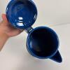 Vintage Blue Speckled Enamelware Coffee Pot - 4