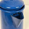 Vintage Blue Speckled Enamelware Coffee Pot - 5