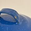Vintage Blue Speckled Enamelware Coffee Pot - 6
