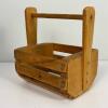 Small Vintage Wooden Slat Basket