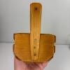 Small Vintage Wooden Slat Basket - 4