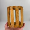 Small Vintage Wooden Slat Basket - 6