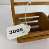 Small Vintage Wooden Slat Basket - 10