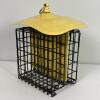 Yellow Metal Hanging Suet Bird Feeder - 2