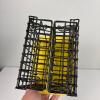 Yellow Metal Hanging Suet Bird Feeder - 5