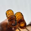 Amber Boot Shaped Glass Shot Glasses with Star Mark - 4