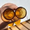 Amber Boot Shaped Glass Shot Glasses with Star Mark - 6