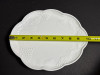 Milk Glass Serving Pieces in Grape and Scalloped Motif - 3