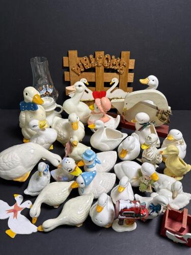 Assorted Goose Decor Figurines