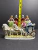 Occupied Japan Porcelain Figurines and Carriage Group - 2