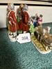 Occupied Japan Porcelain Figurines and Carriage Group - 6