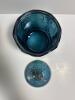 Carnival Glass Canister With Lid in Grape and Leaf Pattern - 3