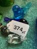 Art Glass Bird Figurines Including Blue Swanson and Cobalt Cobb - 5