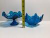MCM Blue Art Glass Bowls - 2