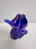 Mid Century Modern Art Glass Birds Figurine