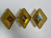 Carnival Glass Dessert Compotes in Daisy Pattern - 2