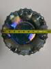 Carnival Glass Bowl With Geometric Pattern - 2