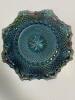 Carnival Glass Bowl With Geometric Pattern - 3