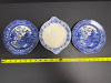 Blue and White Transferware Willow-Style - 8