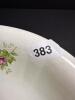Floral-Decorated Porcelain Bowl with Scalloped Rim - 6