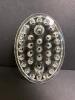 Glass Floral Frog Oval Form - 2