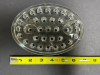 Glass Floral Frog Oval Form - 3