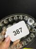 Glass Floral Frog Oval Form - 4