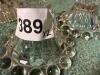 Pair of Clear Glass Candle Holders with Beaded Edge - 4