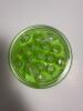 Vaseline Uranium Glass Flower Frog Depression-Era