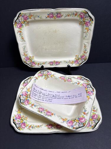 Edwin M. Knowles Gloria Serving Platters and Bowl