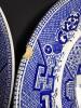 Assorted Blue and White Transferware Plates and Dishes - 3