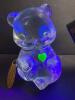 Fenton Handmade Glass Bear Paperweight with Uranium Heart Accent - 2
