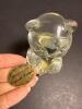 Fenton Handmade Glass Bear Paperweight with Uranium Heart Accent - 5