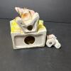Ceramic Dog Family Bank and Figurine - 4