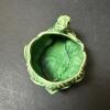 Presumed McCoy Green Glazed Frog and Lily Pad Planter - 2