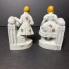 Pair of Ceramic Boy and Girl Bookends - 4