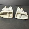 Pair of Ceramic Boy and Girl Bookends - 7