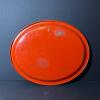 Red Floral Decorative Metal Tray - 4