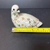 Lidded Ceramic Bird Box With Swirl Pattern - 7