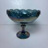 Indiana Glass Compote and Federal Glass Co. Ruffled Bowl - 2