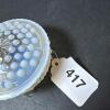 Opalescent Glass Hobnail-Style Covered Dish - 7