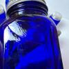 Eight Cobalt Blue Glass Salt and Pepper Shakers Including Figural Pair - 4