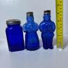 Eight Cobalt Blue Glass Salt and Pepper Shakers Including Figural Pair - 9