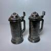 Pair of Avon Lidded Glass Beer Steins